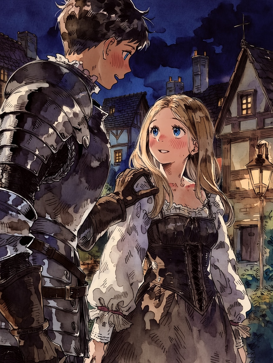 騎士と村娘04 | の人気AIイラスト・グラビア