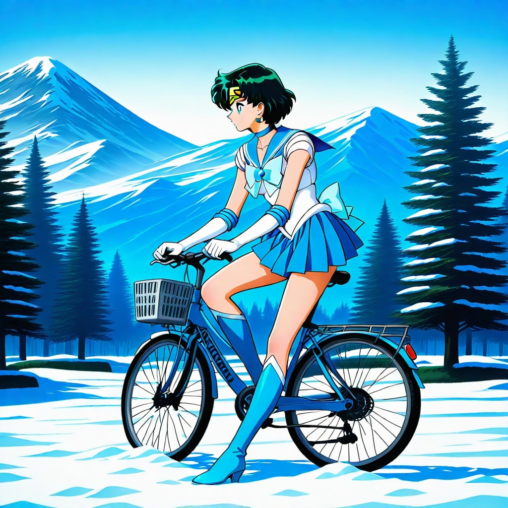 自転車に乗るセー〇ー戦士_DRAGON