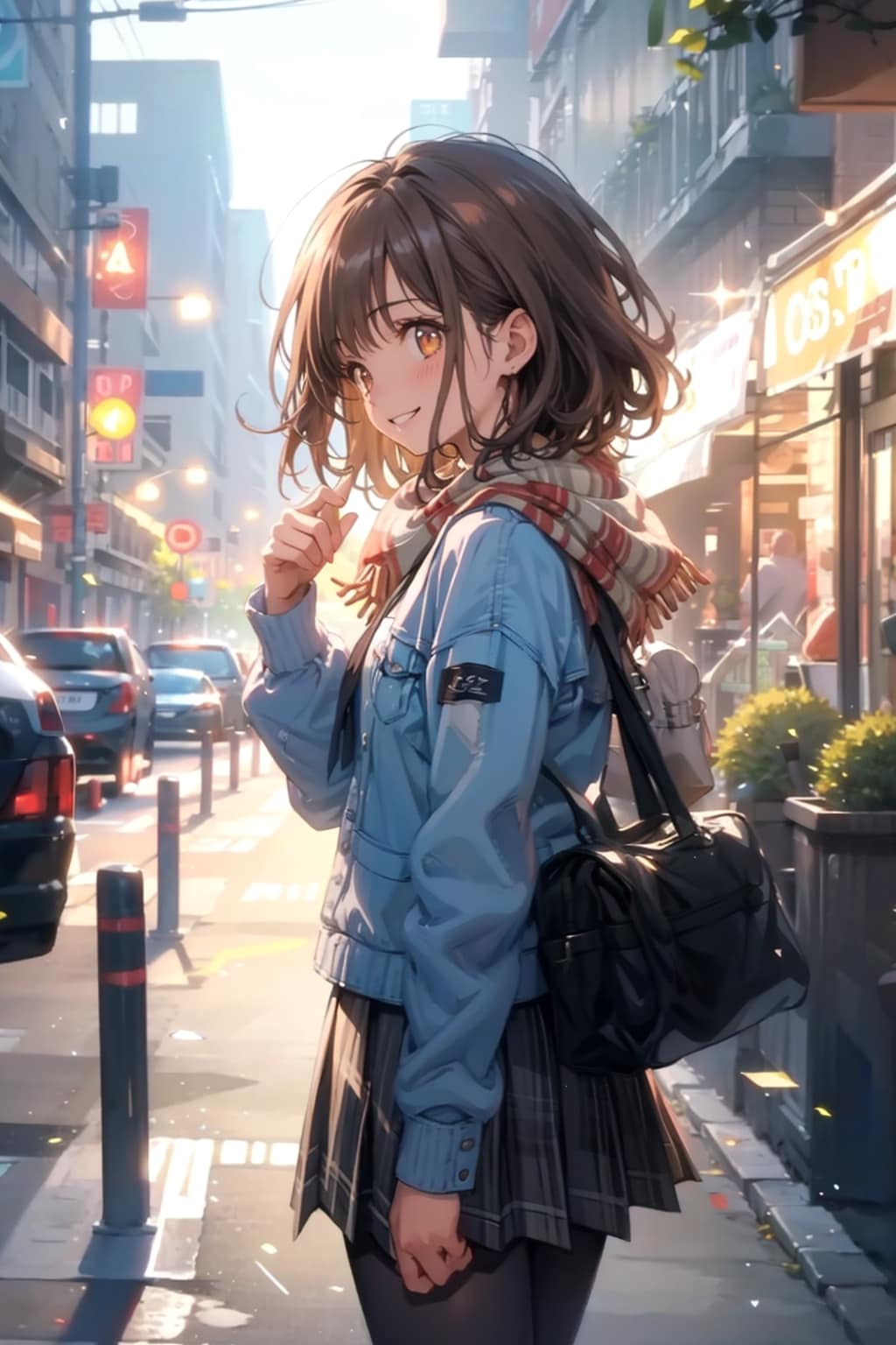 そこのお店で温かいモノ飲もうよ