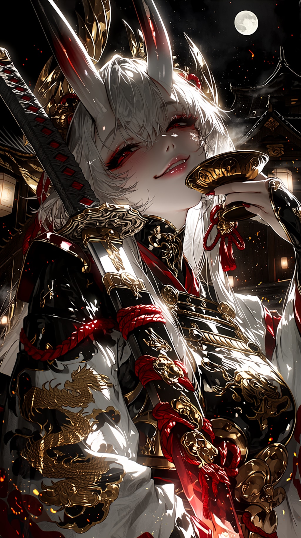 Shuten Doji’s Midnight Banquet     「酒呑童子の深夜の宴」