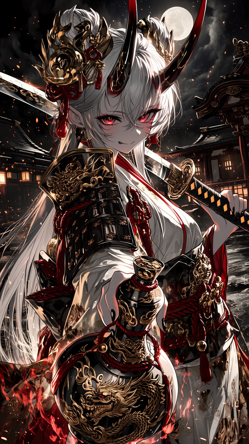 Shuten Doji’s Midnight Banquet     「酒呑童子の深夜の宴」