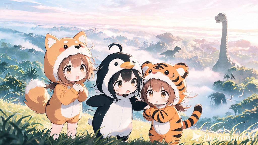 着ぐるみ村の住人が恐竜の世界に１【#サマーアドベンチャーフェス】