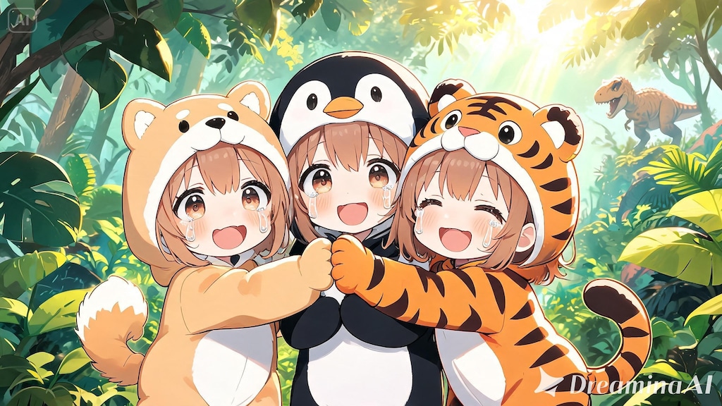 着ぐるみ村の住人が恐竜の世界に１【#サマーアドベンチャーフェス】