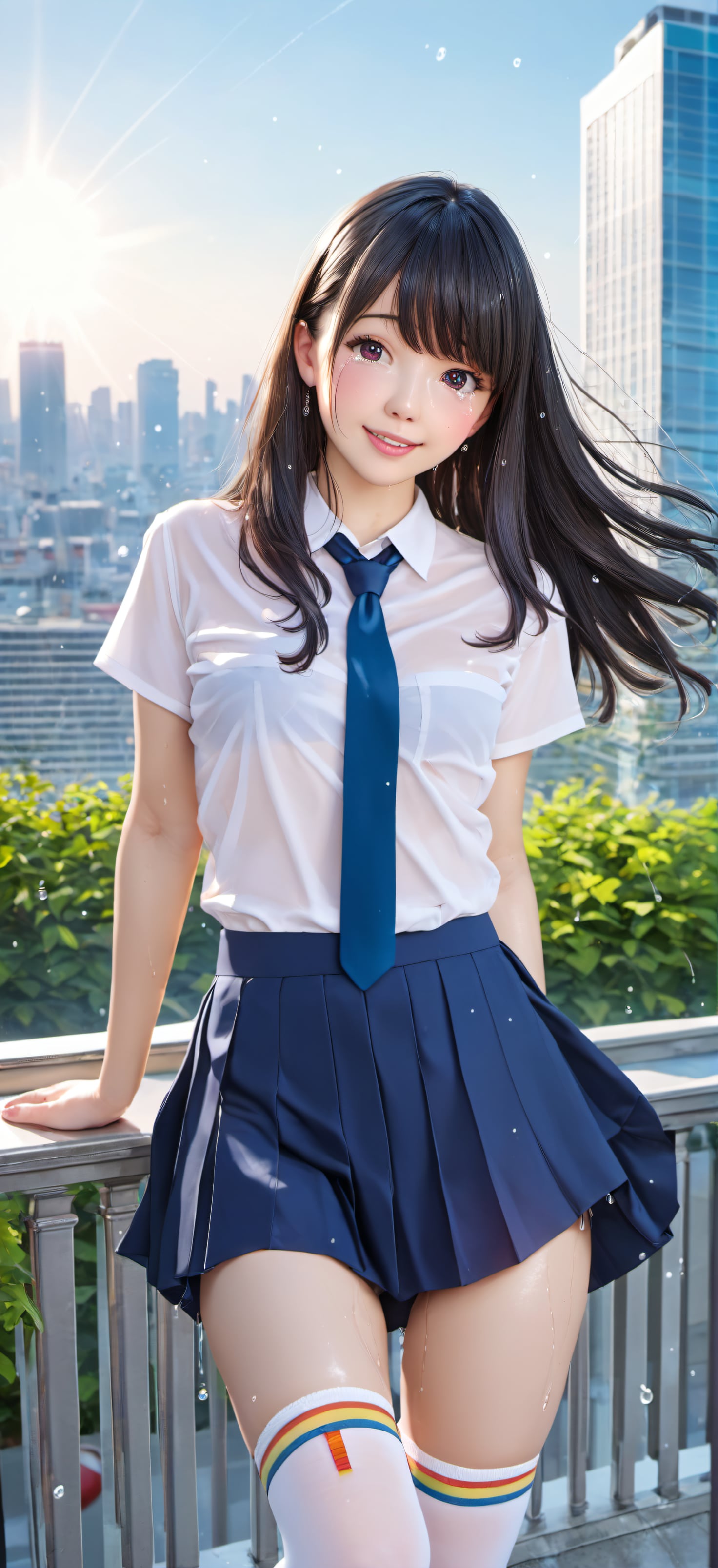 雨に濡れた女の子10(縦長12枚)