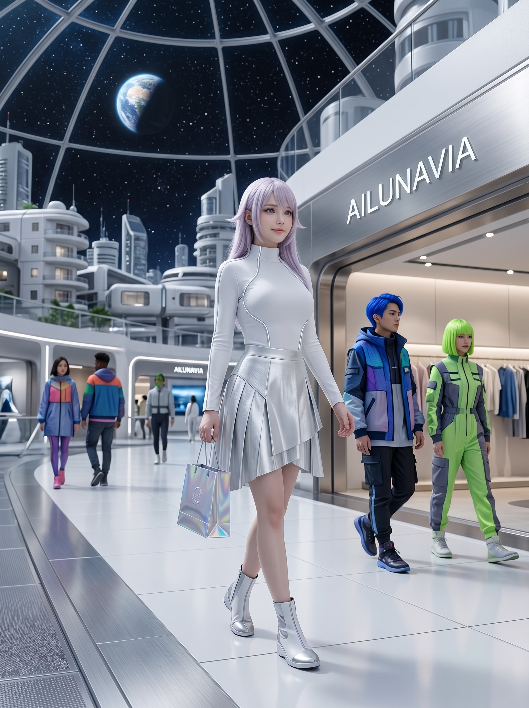 LUNA 月面都市でお買い物