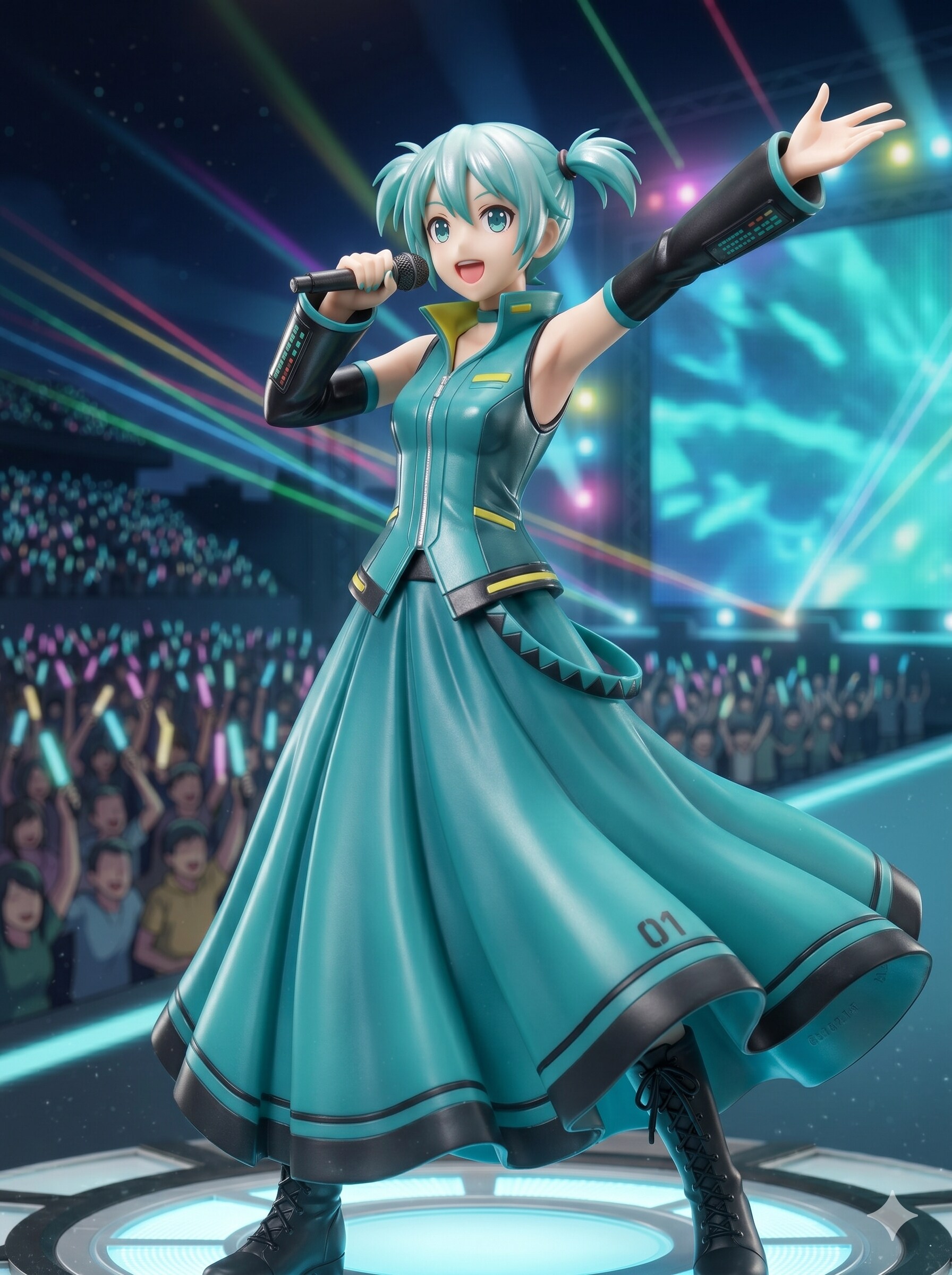 ロングスカート ミクさん