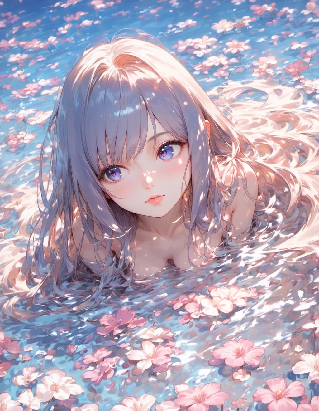 Floating in a Sea of Petals