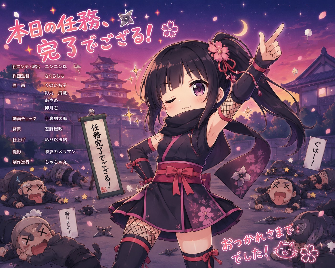忍者の黒髪ちゃん