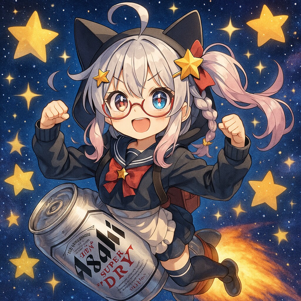 大空を駆けていくミリィちゃん