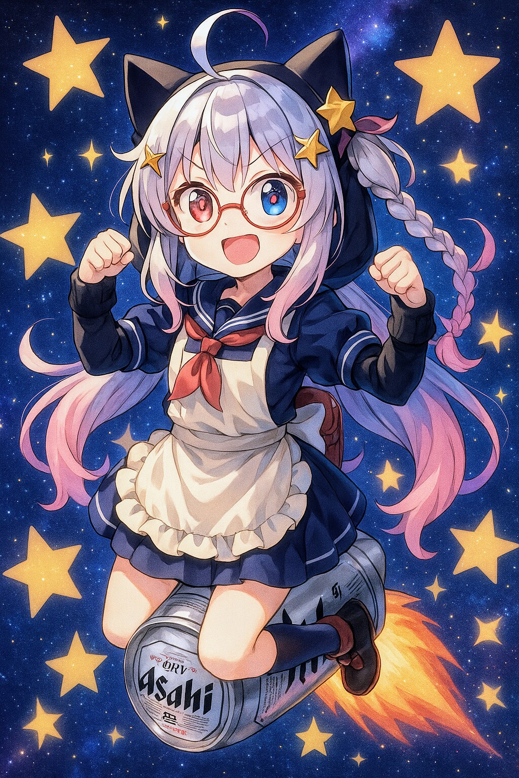 大空を駆けていくミリィちゃん