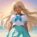 セーラー服でパンチラ 6枚目