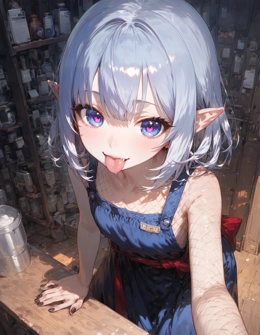 Elf Bartender's Tease