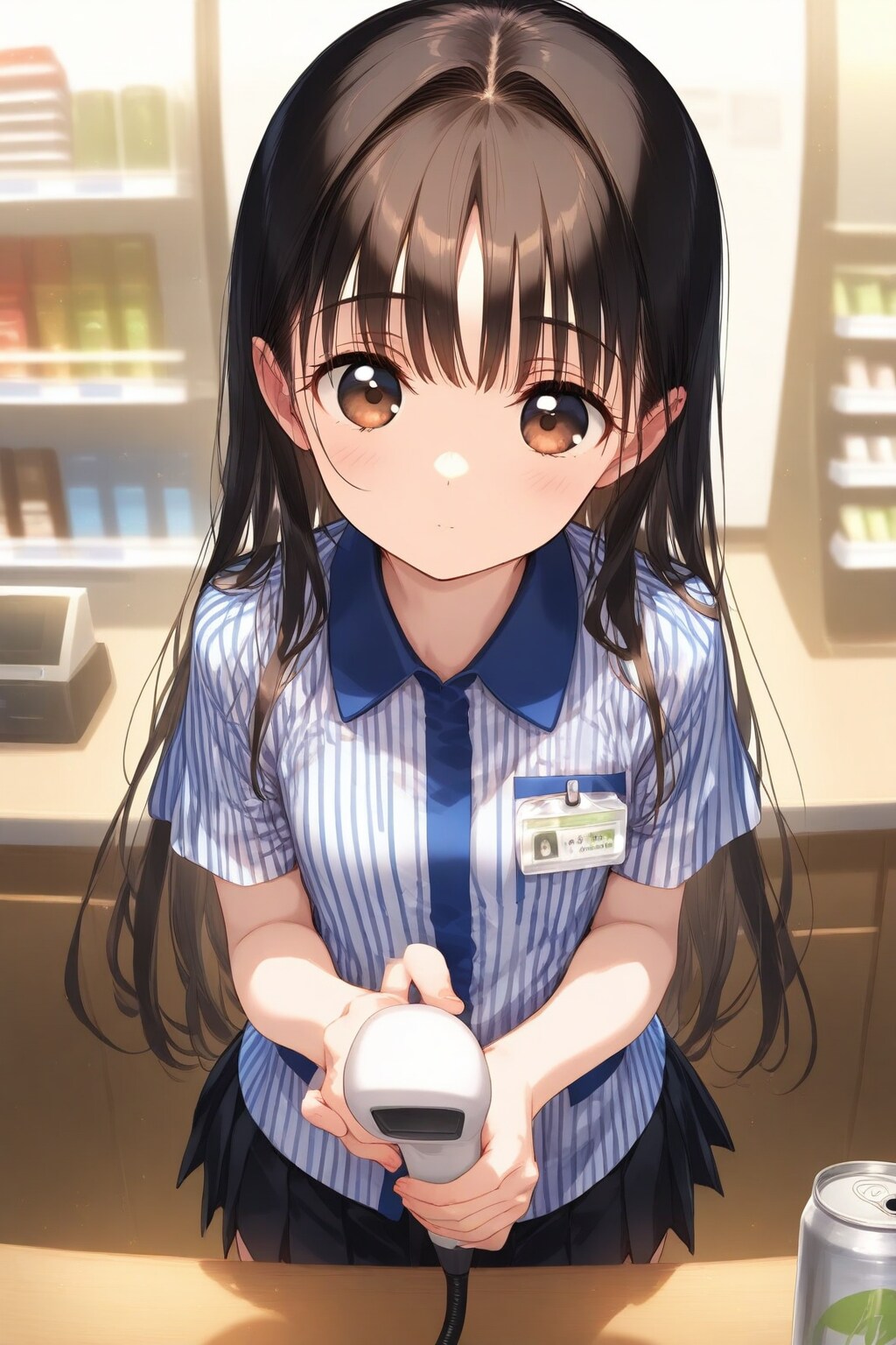 コンビニ店員な黒髪ちゃん【WAVE】