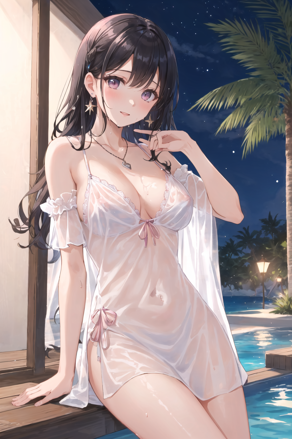夜のリゾート