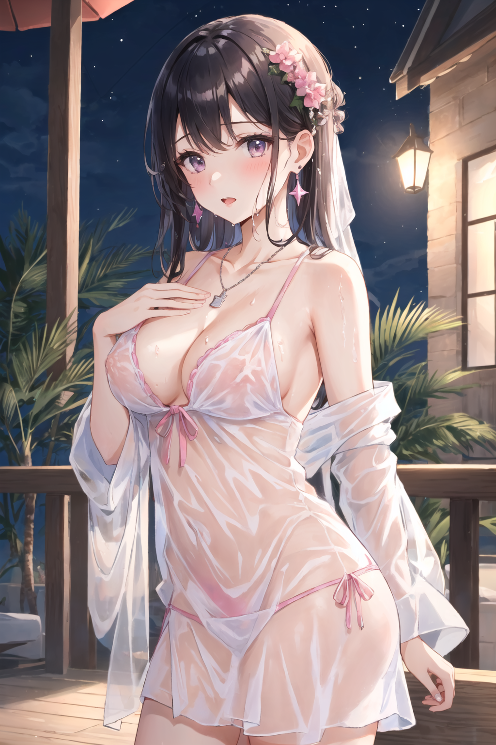 夜のリゾート