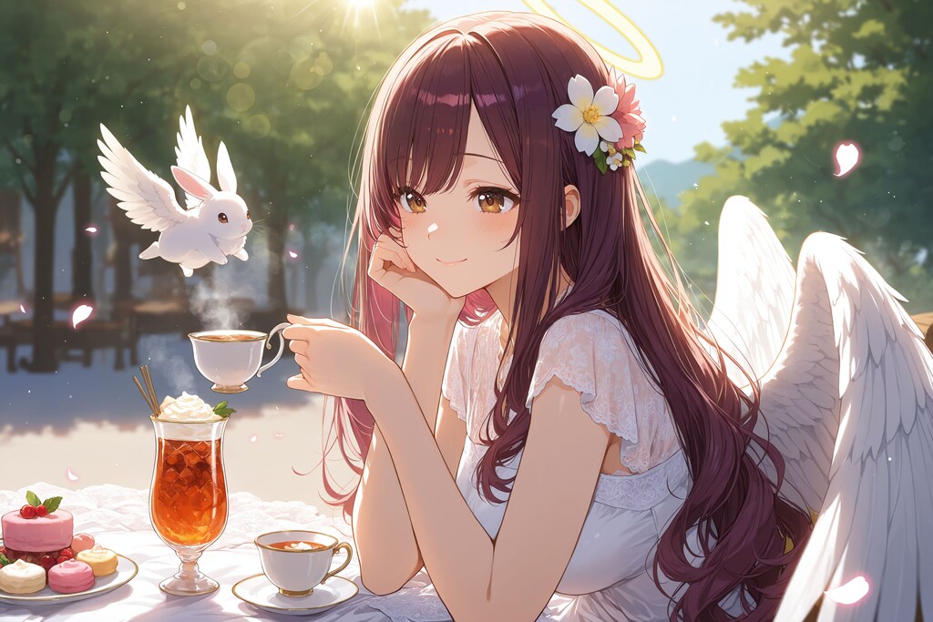 天使さんのティータイム（ガブリエルさん）