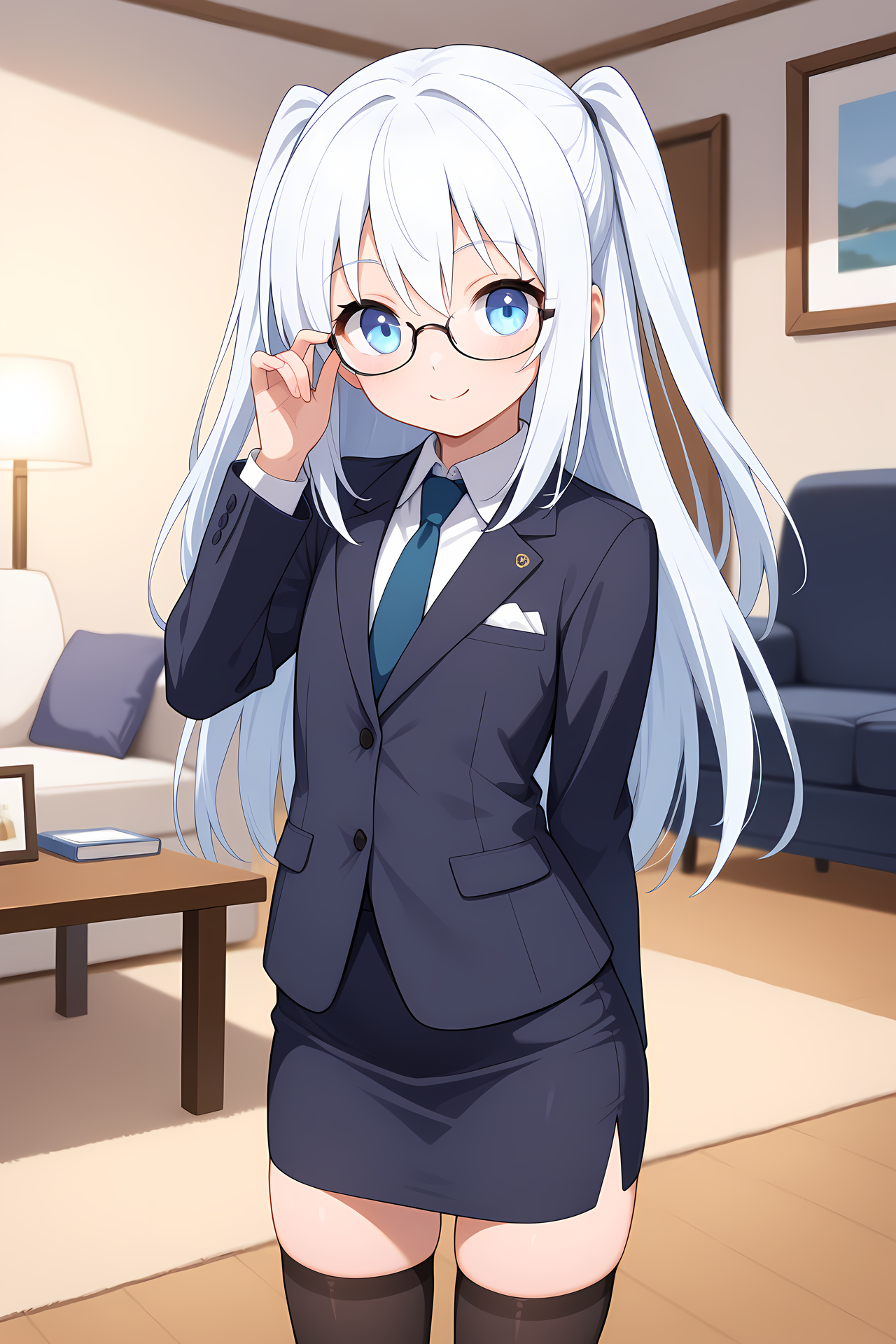メガネ | の人気AIイラスト・グラビア