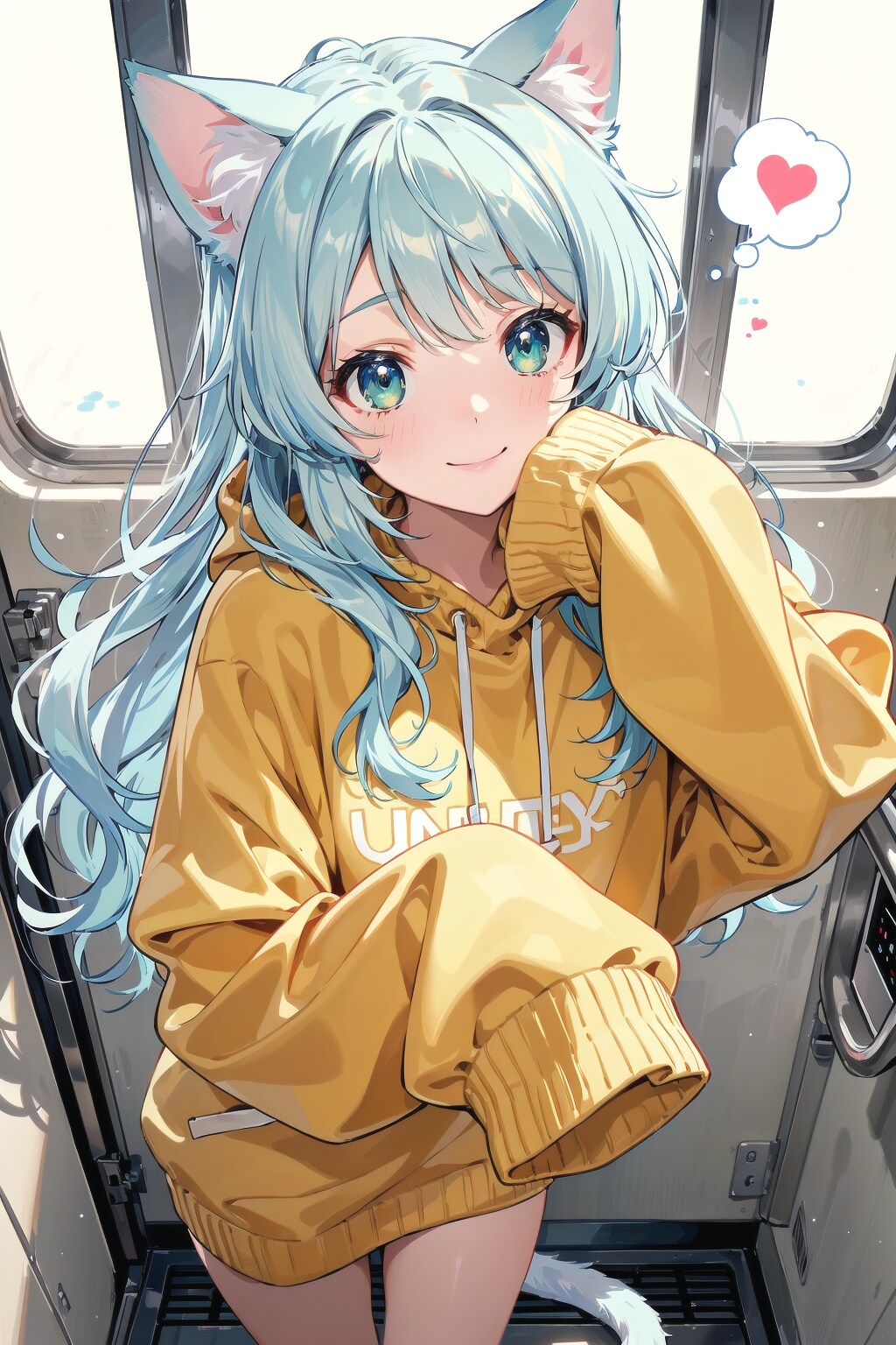 ぶかぶかセーターです🎶うふふ💕🐱 | の人気AIイラスト・グラビア