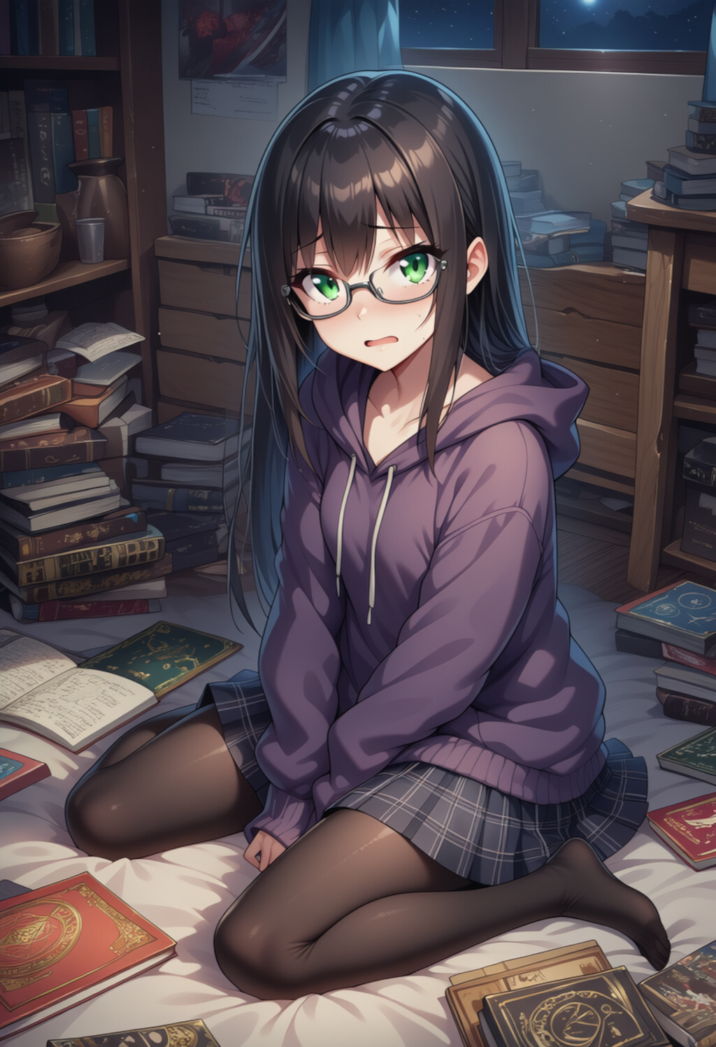 「あ…悪魔さんが…二人…？！もう魔法の本で悪戯で儀式とかしないですから…そろそろ私の家に勝手に入らないで…」