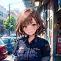 （３９８HQ）銀髪ちゃん茶髪ちゃん警官 4枚目