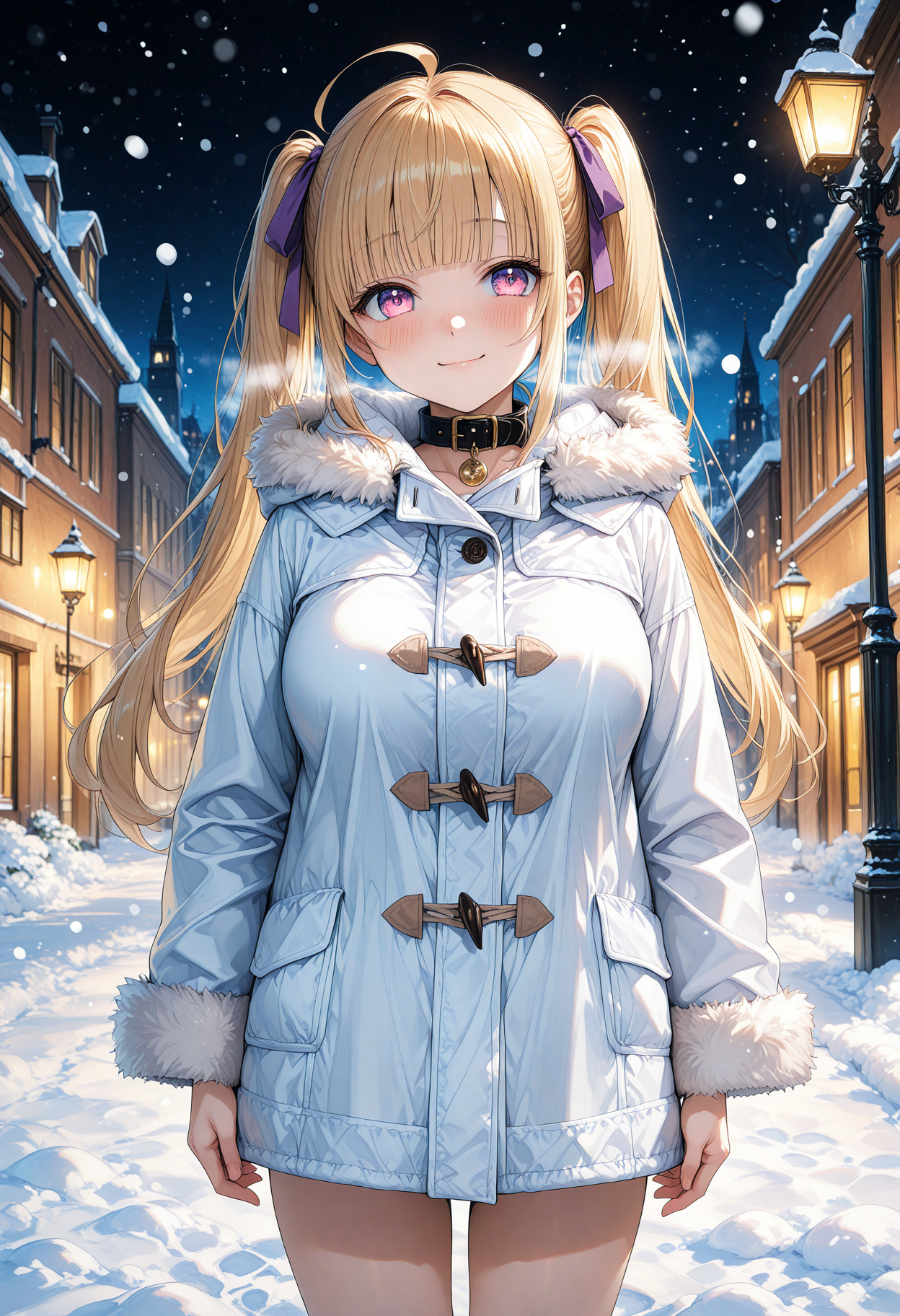 金髪ツインテ 白コート | の人気AIイラスト・グラビア