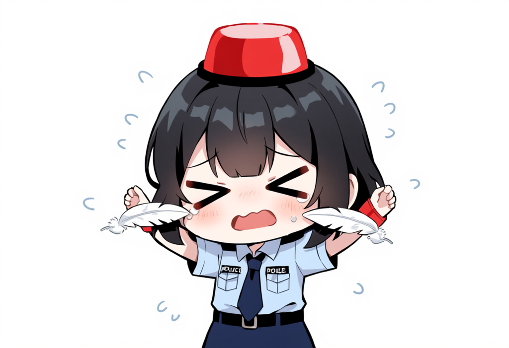 ひゃ～離してください～こんなことして後で私の仲間たちがあなたを逮捕しますよ～>_<