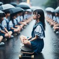 雨の瞑想2 5枚目