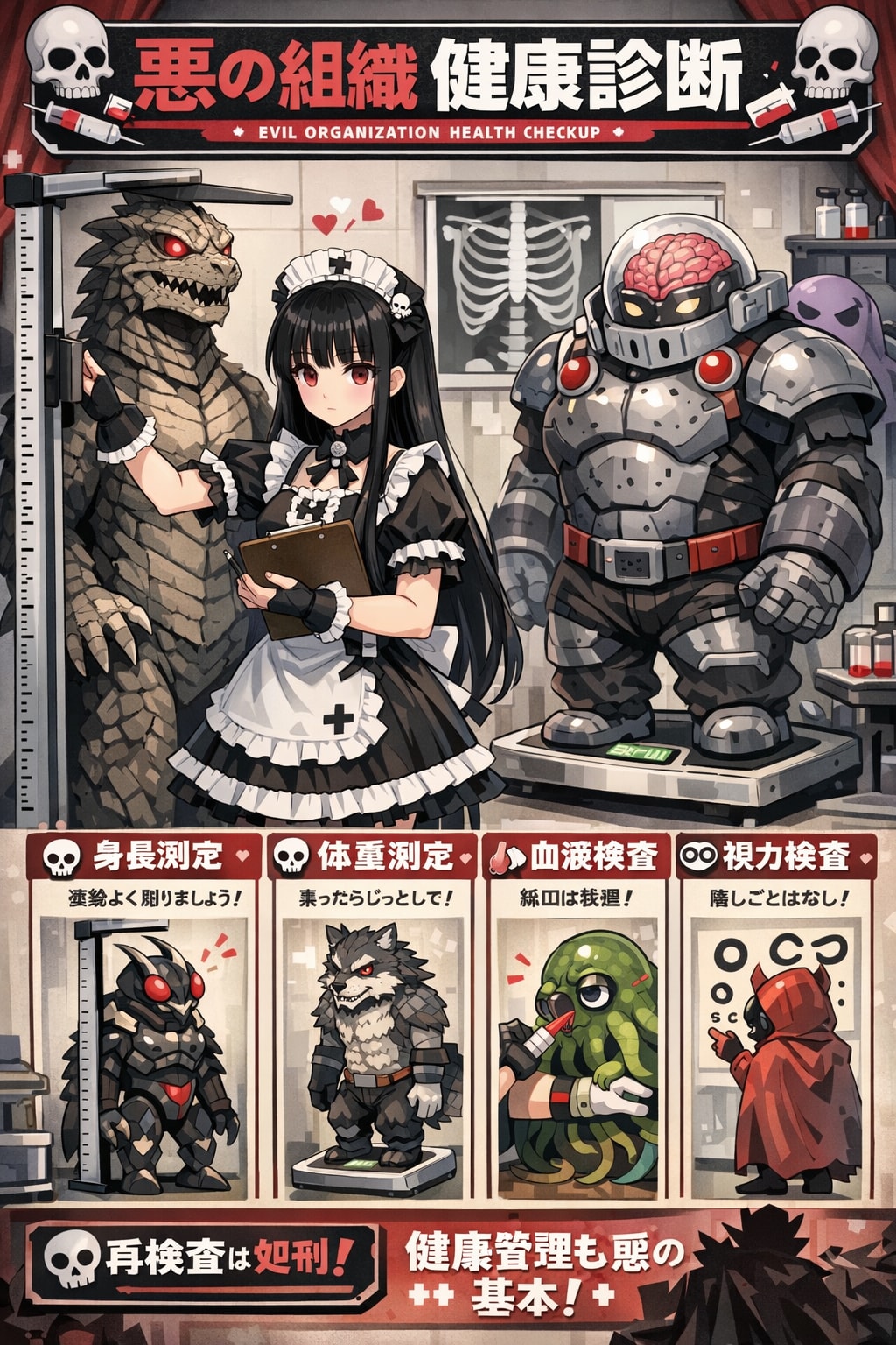 悪の組織の健康診断 | の人気AIイラスト・グラビア