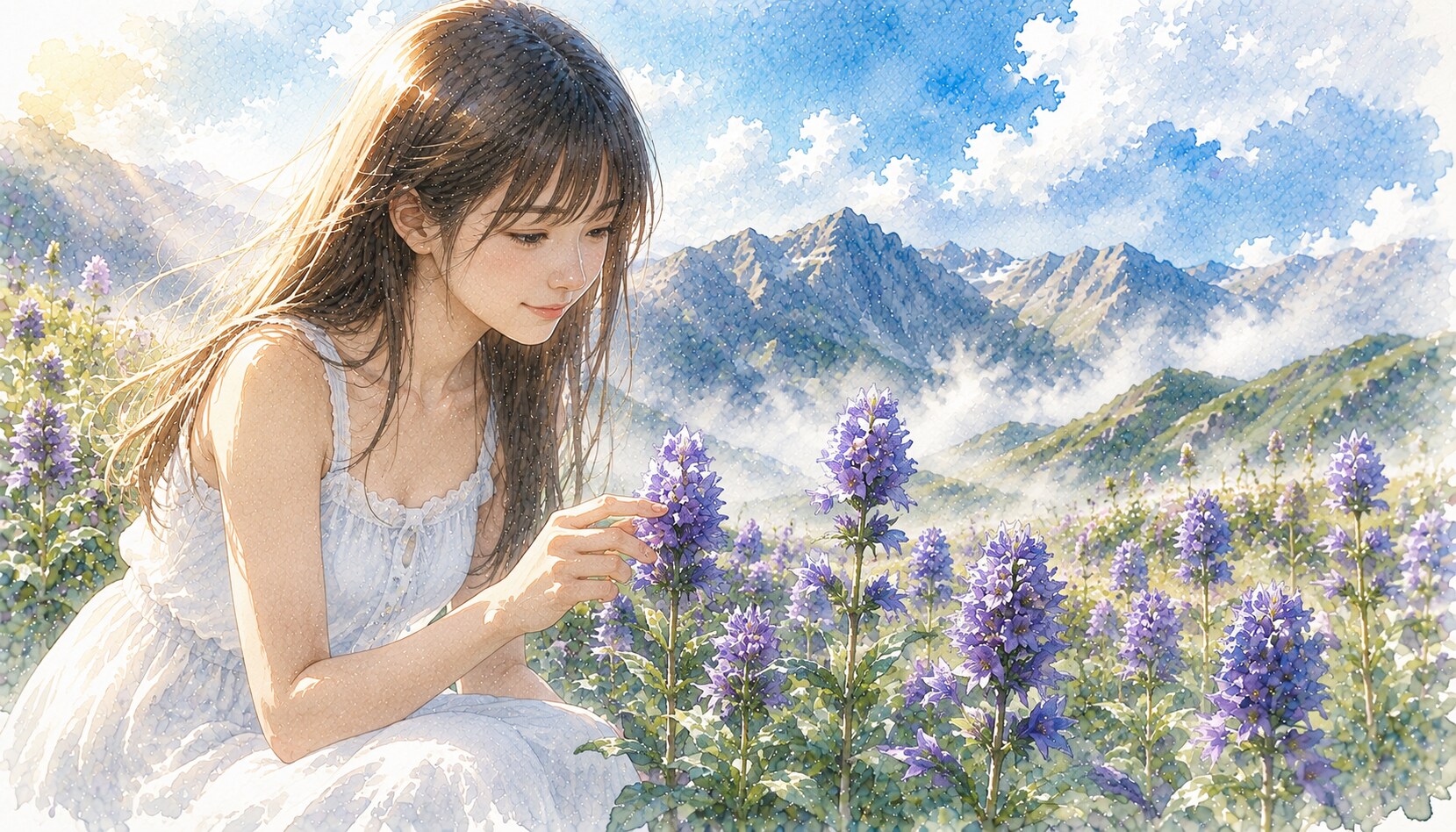 誕生花　0820 ヤツシロソウ | の人気AIイラスト・グラビア