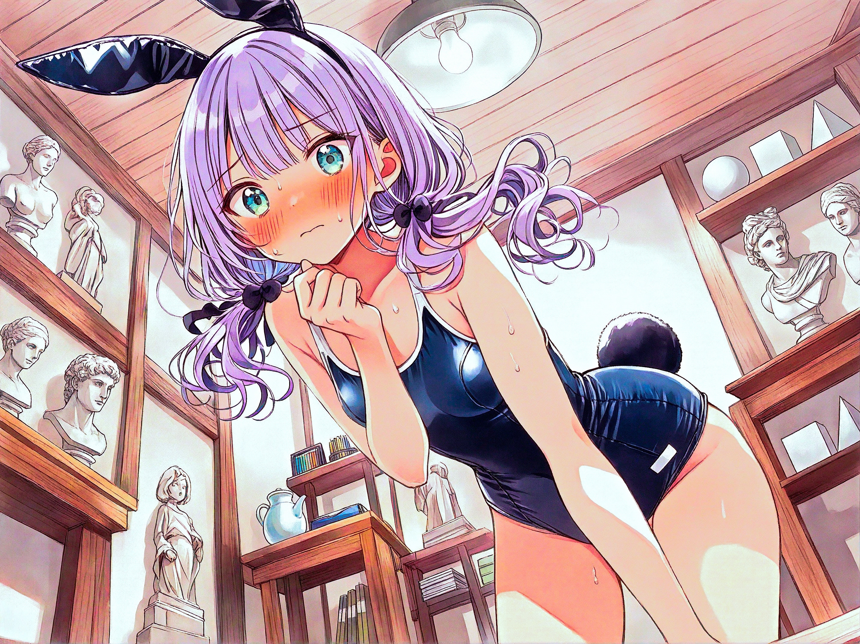 この格好でモデルですの！？
