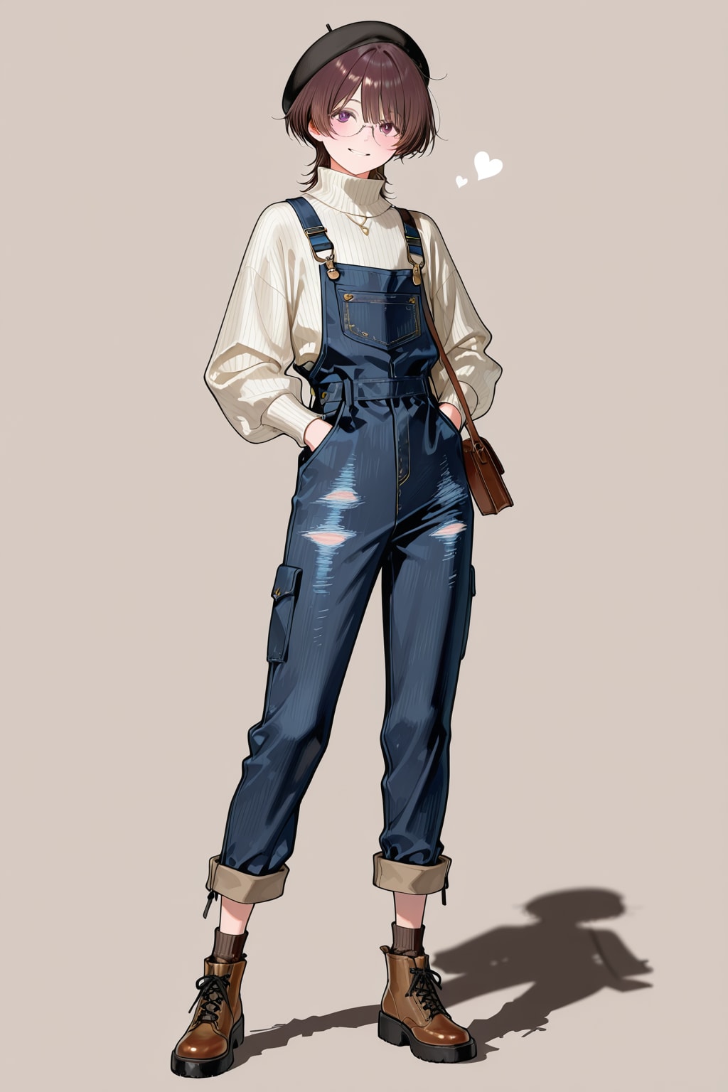 大人女子のサロペット（衣装といっしょ） | の人気AIイラスト・グラビア