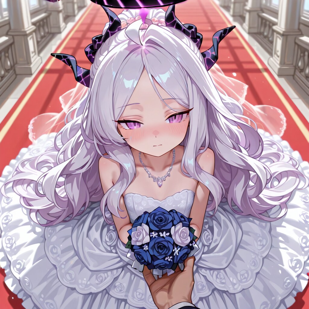 空崎ヒナ　ウェディングドレス | の人気AIイラスト・グラビア