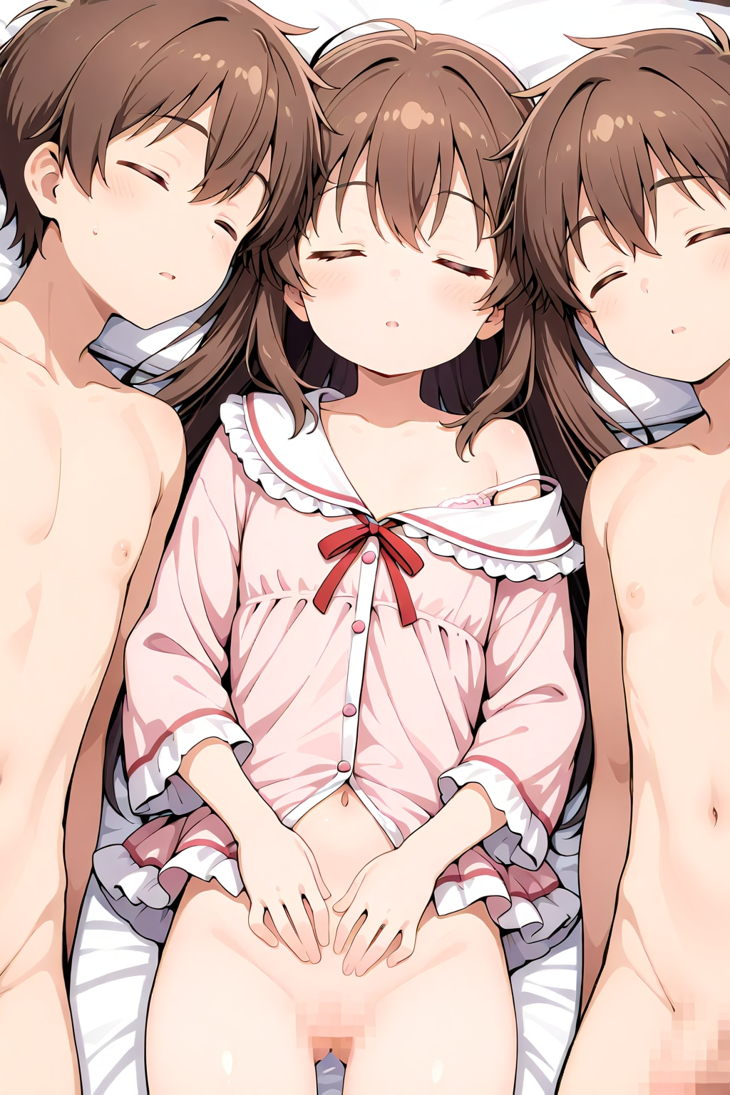 添い寝（R18）⑦（少女ヌード写真集cutie_Jr_nude）長男✕長女✕次男（3）