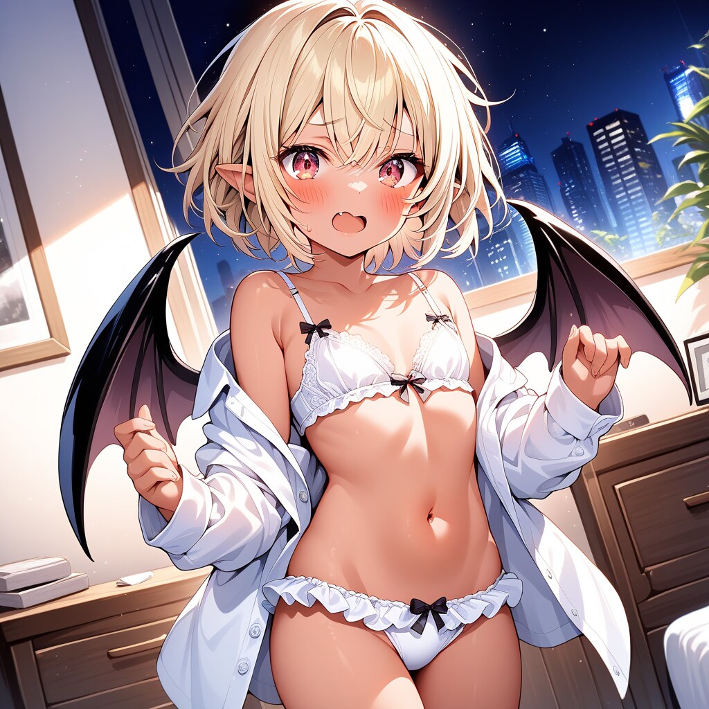 ランジェリー吸血鬼娘