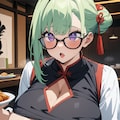 肚兜っぽいのでポロリ 12枚目