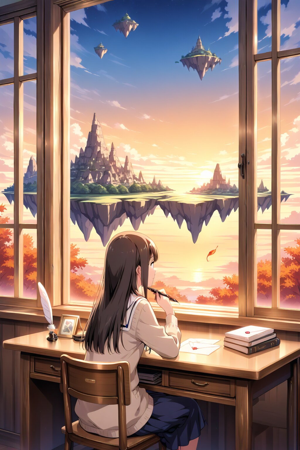 空中都市 | の人気AIイラスト・グラビア