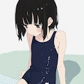 水泳の授業の後、補修を受ける145cm子ちゃん 2枚目
