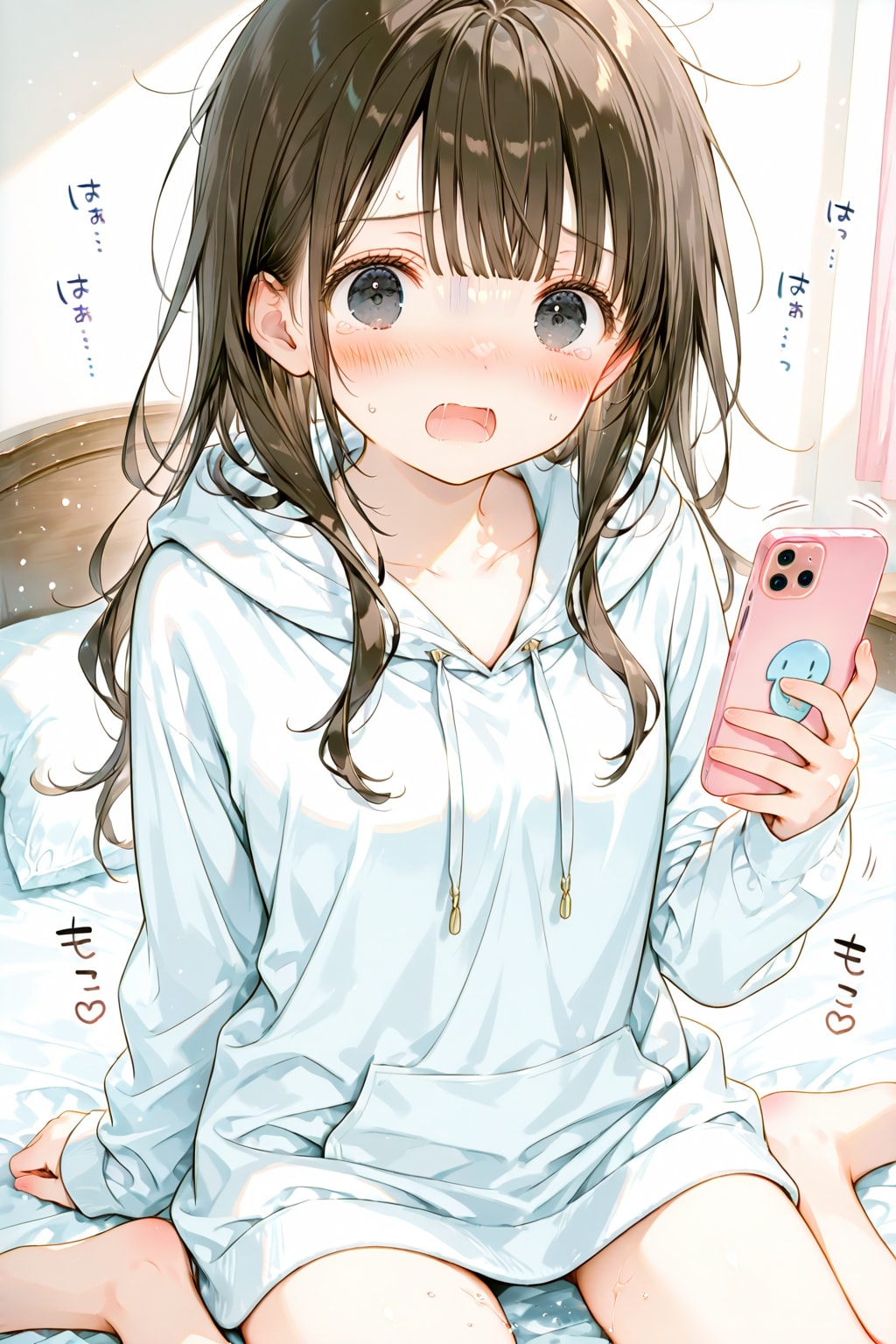 ちょっと珍しい、寝坊してパニック中の雫ちゃんｗ | の人気AIイラスト・グラビア