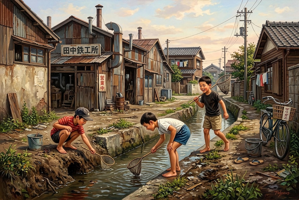 町工場裏の風景