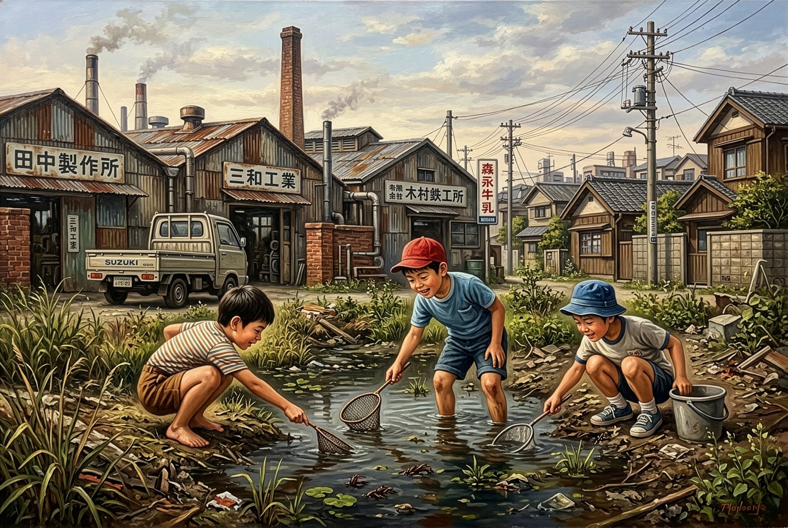 町工場裏の風景
