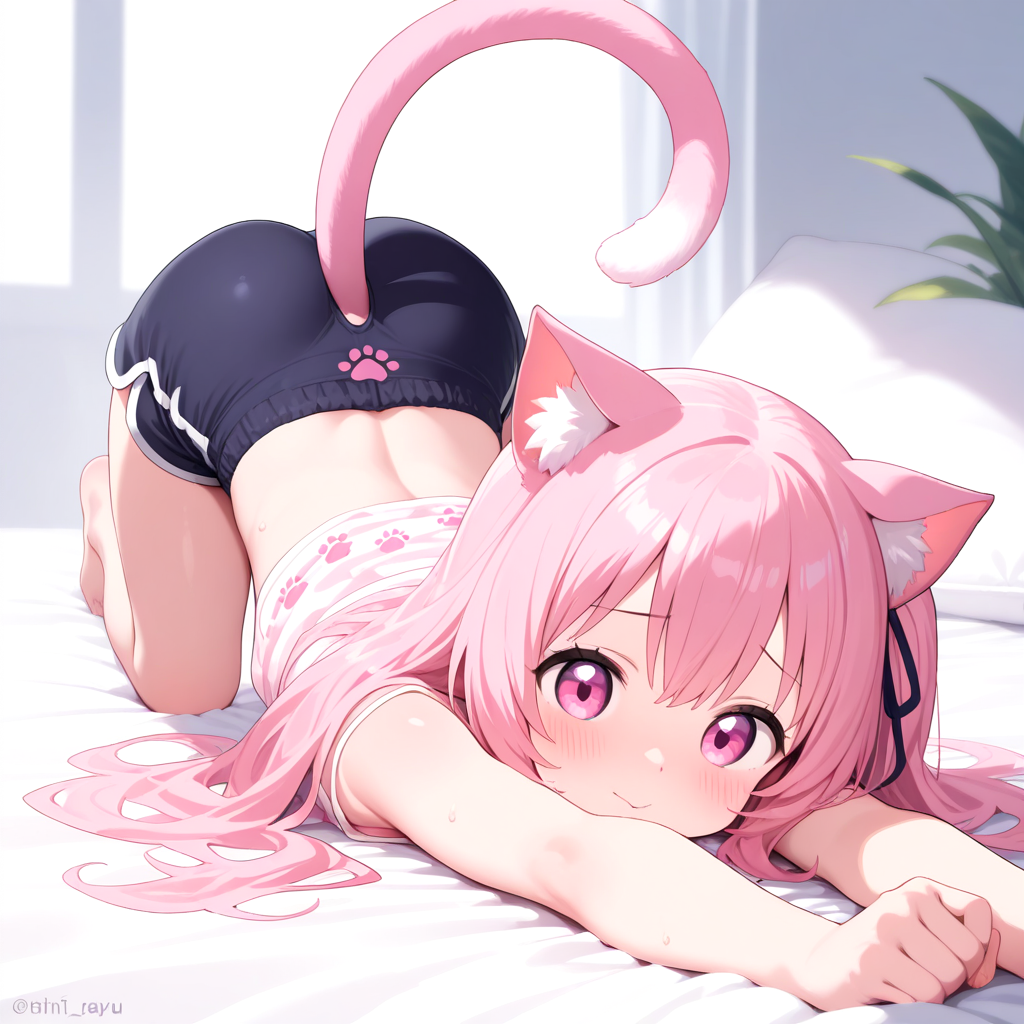身体が固いうちのねこ。