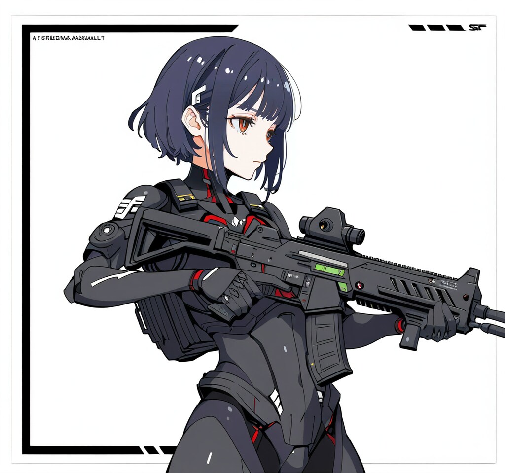 ライフルを持つ女の子