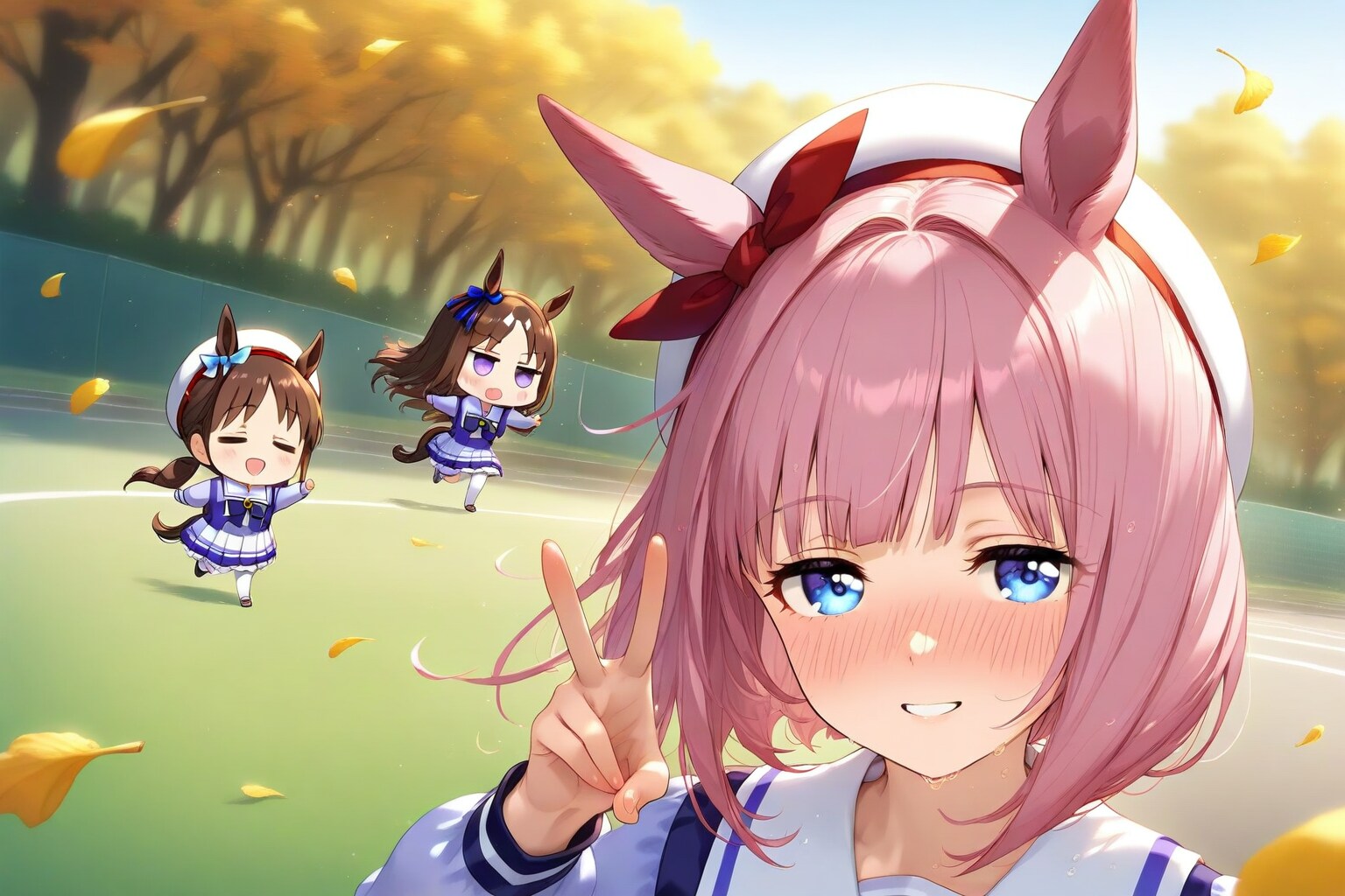 (rose pink hair),ピンク髪の女の子。 | の人気AIイラスト・グラビア