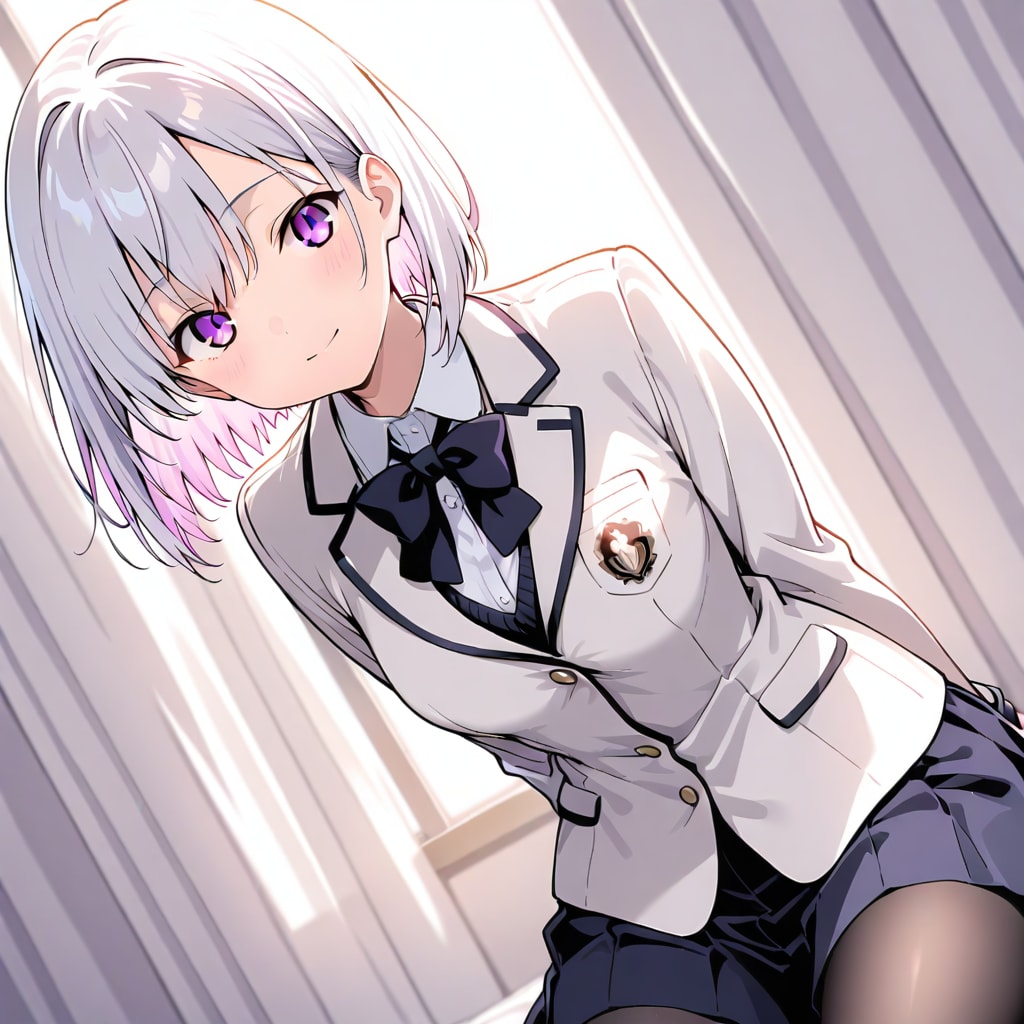 (1117)銀髪ちゃんブレザー