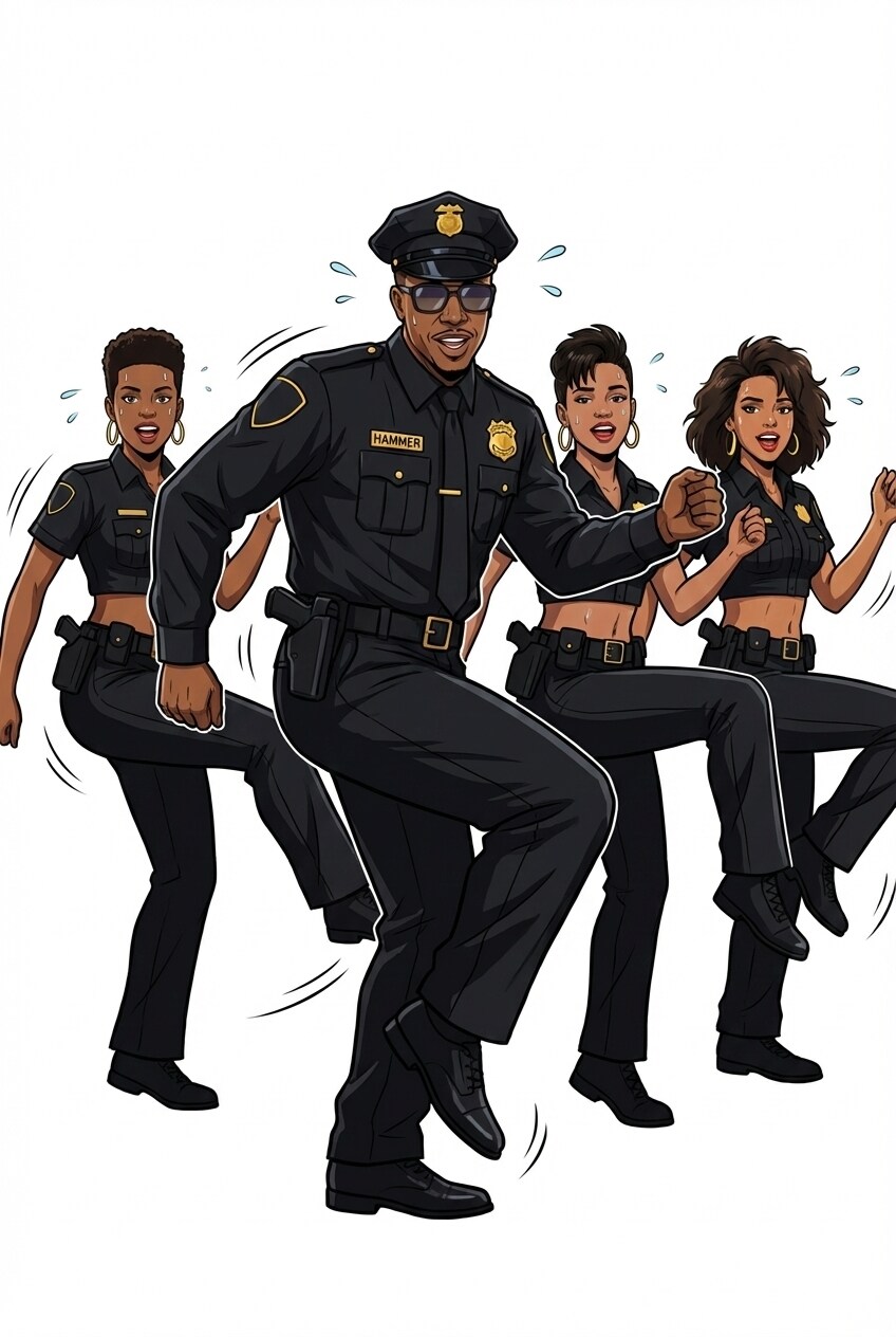 Hammer Police. Hammer Time. M.C. Hammer. Dance.。