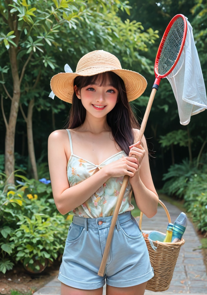 夏休み　虫怖くないもん