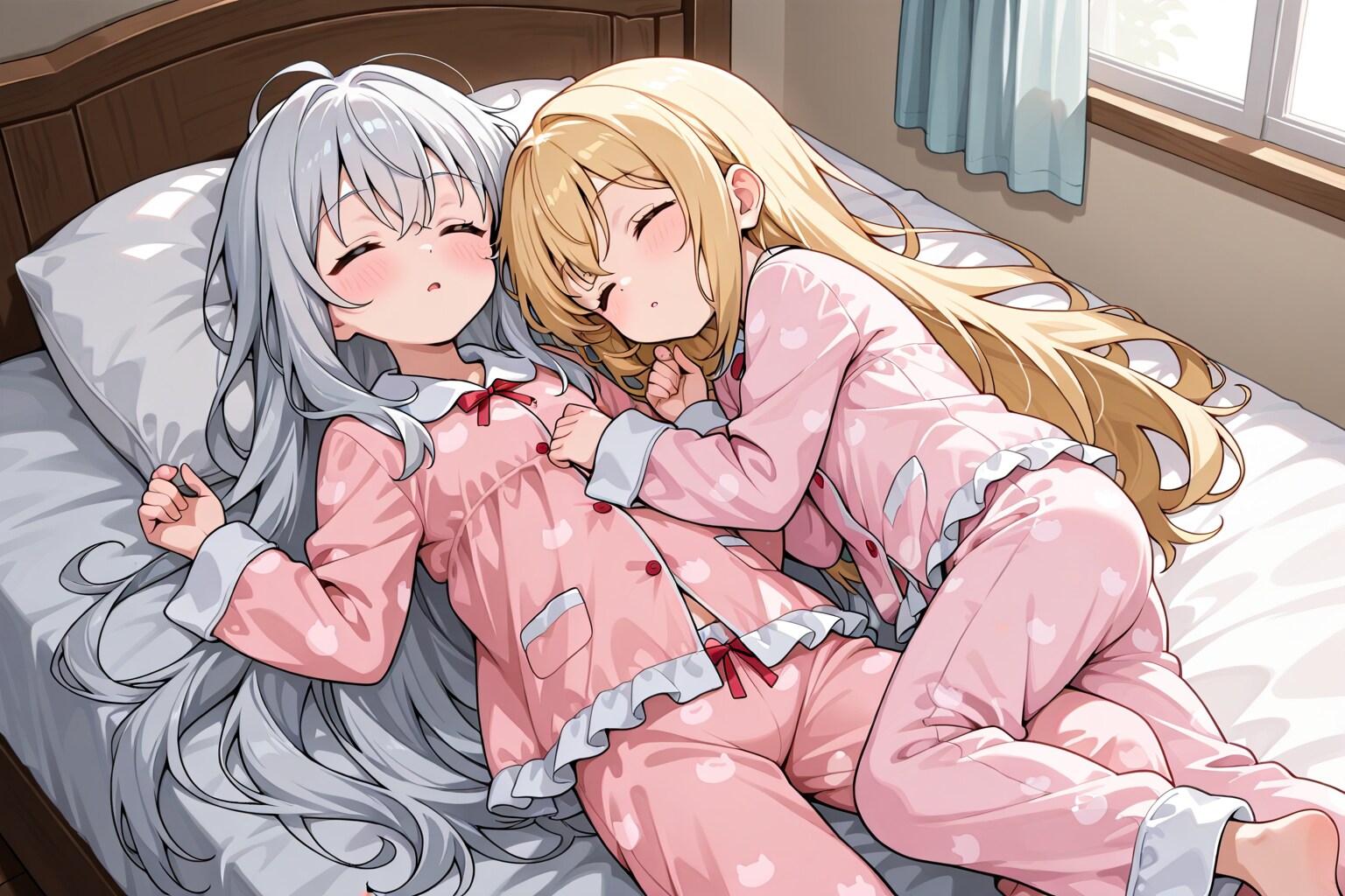 仲良く添い寝 | の人気AIイラスト・グラビア