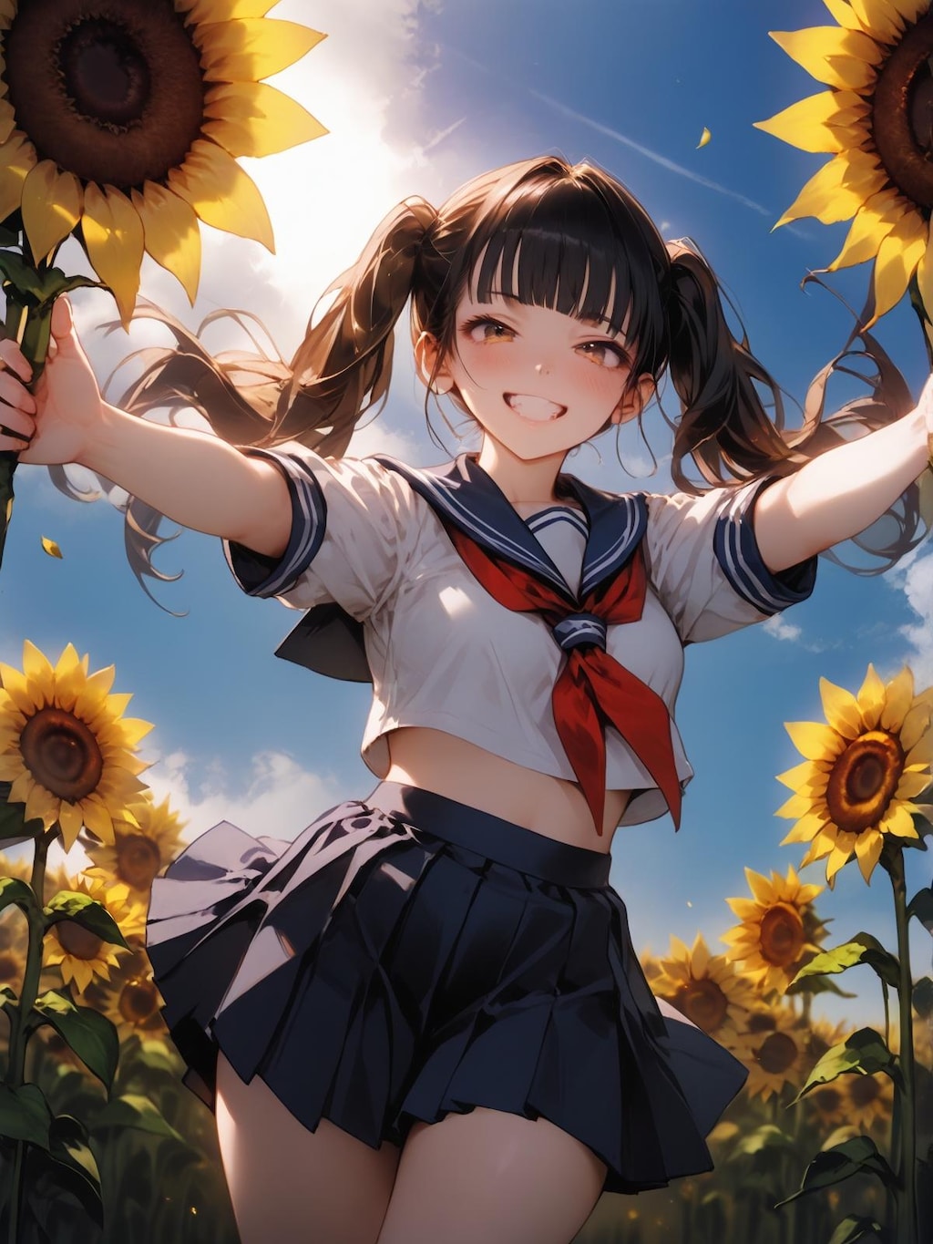 AIイラスト ひまわり