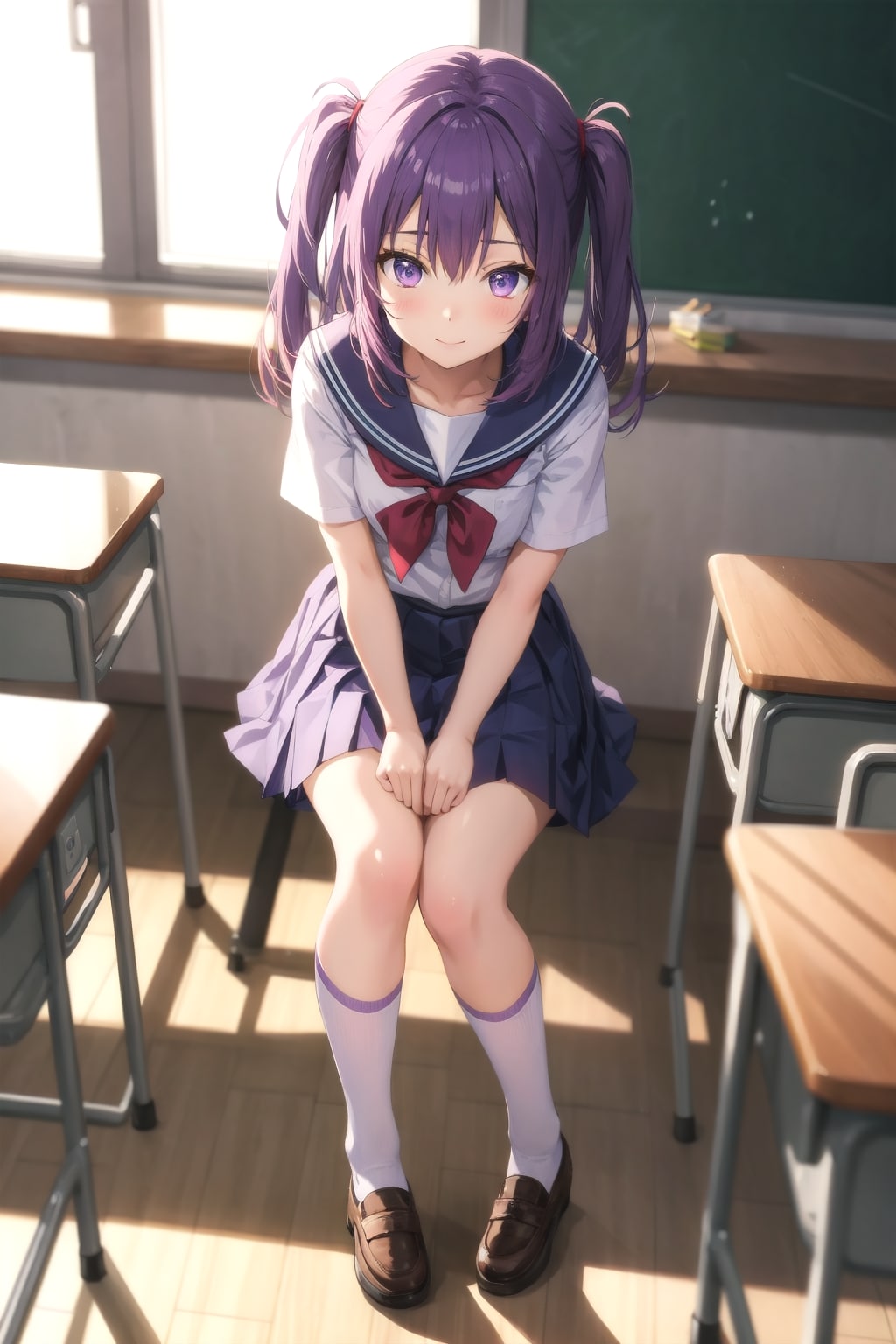 紫髪の女の子20 | の人気AIイラスト・グラビア