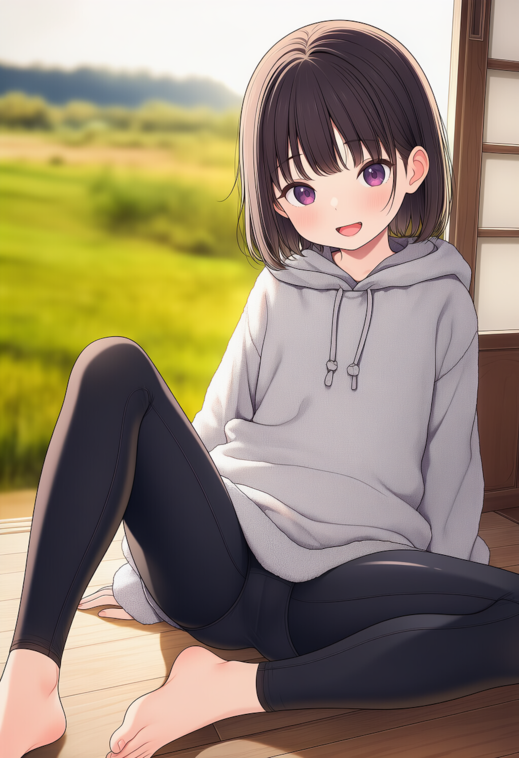 座ったら見えちゃった少女_260507